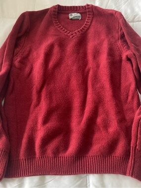 Lucky Brand Men's V-Neck Sweater - Red